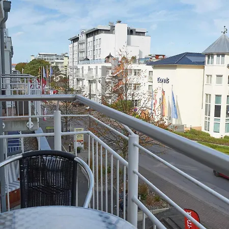 公寓 Residenz Bel Vital In - Wg28 Mit Kleinem Meerblick Und Balkon 宾茨