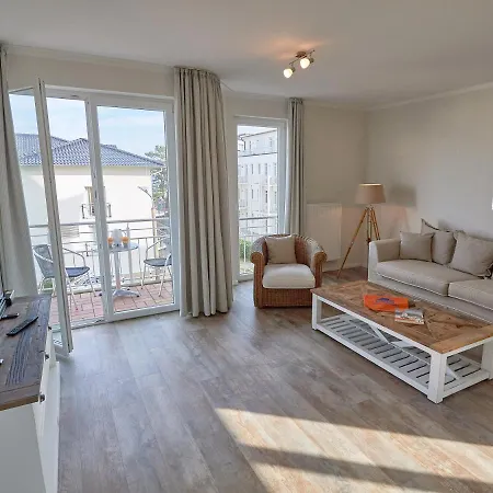 アパート Residenz Bel Vital In - Wg28 Mit Kleinem Meerblick Und Balkon ビンツ